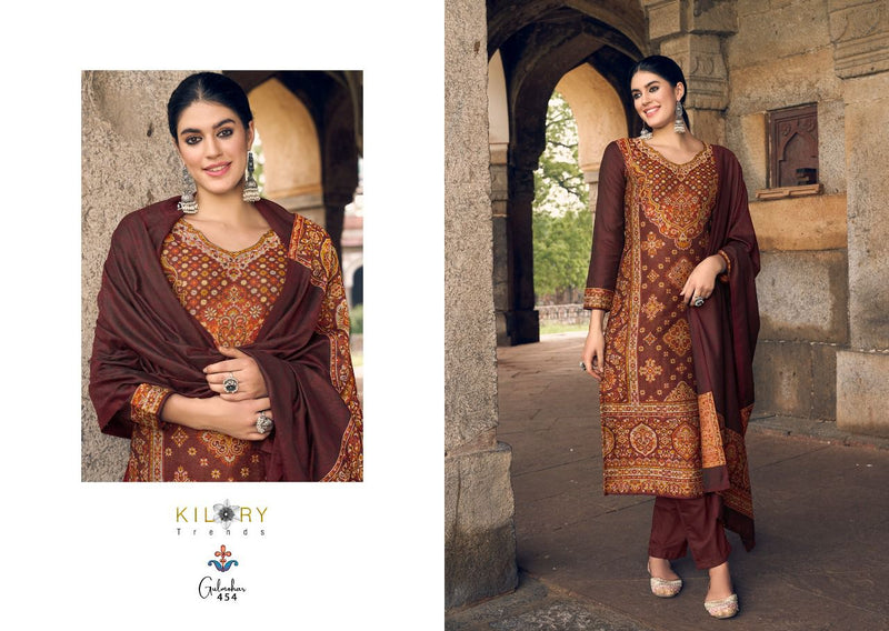 Kilory Trends Gulmohar Vol 8 Pashmina With Handloom Fancy Work Stylish Designer Attractive Look Salwar Kameez