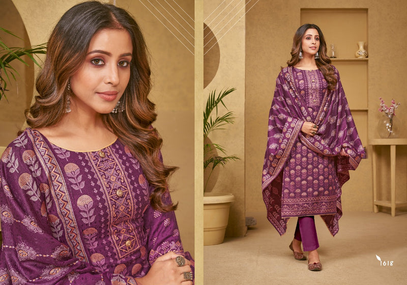 Bipson Gulnaar Pashmina With Printed Work Stylish Designer Casual Wear Salwar Kameez