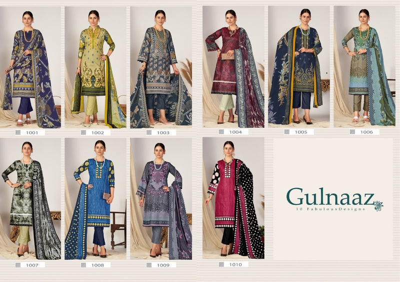 Kiana Fabs Gulnaaz Vol 1 Pure Cotton With Embroidery Work Stylish Designer Pakistani Salwar Kameez