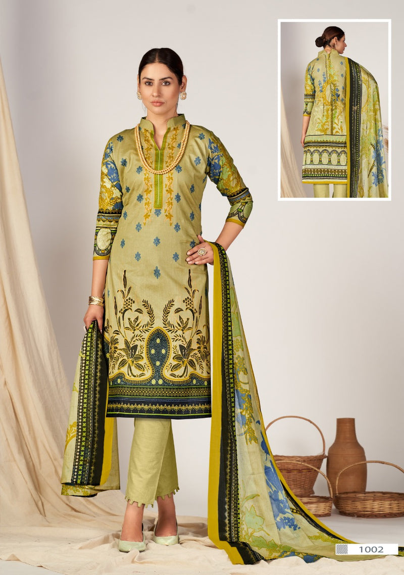 Kiana Fabs Gulnaaz Vol 1 Pure Cotton With Embroidery Work Stylish Designer Pakistani Salwar Kameez