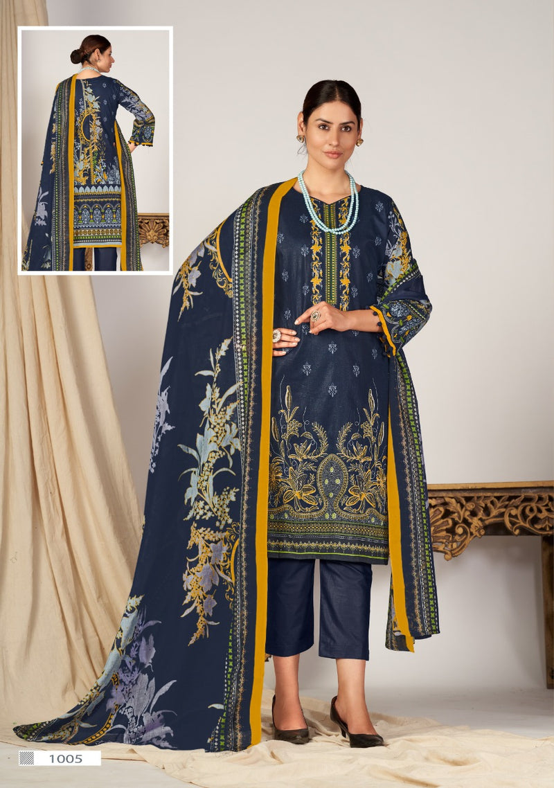 Kiana Fabs Gulnaaz Vol 1 Pure Cotton With Embroidery Work Stylish Designer Pakistani Salwar Kameez