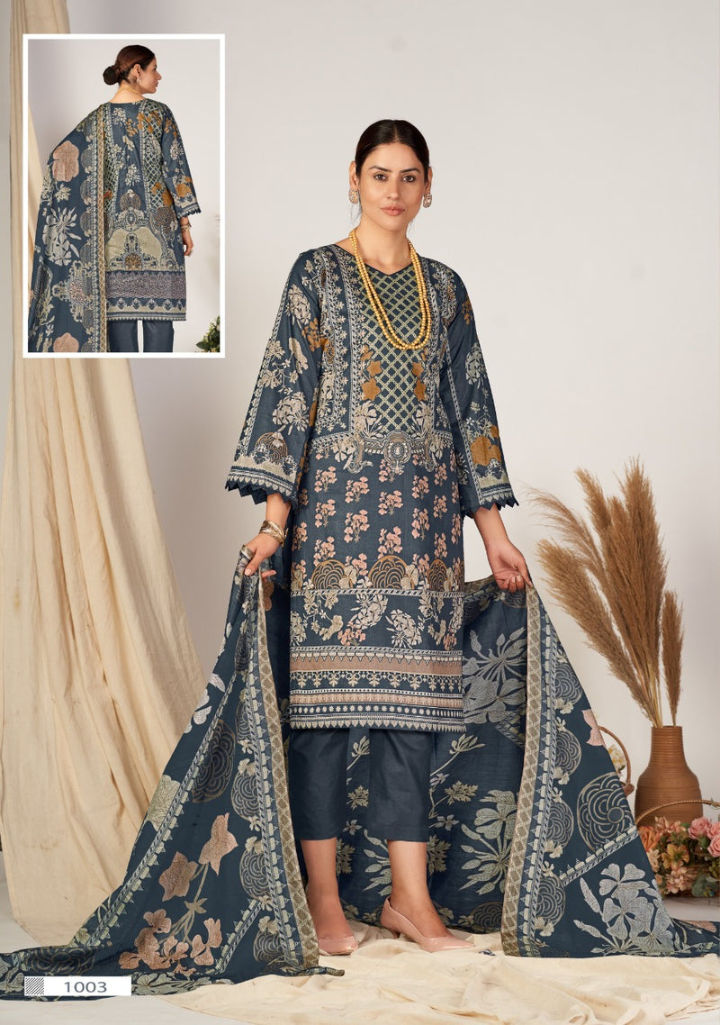 Kiana Fabs Gulnaaz Vol 1 Pure Cotton With Embroidery Work Stylish Designer Pakistani Salwar Kameez