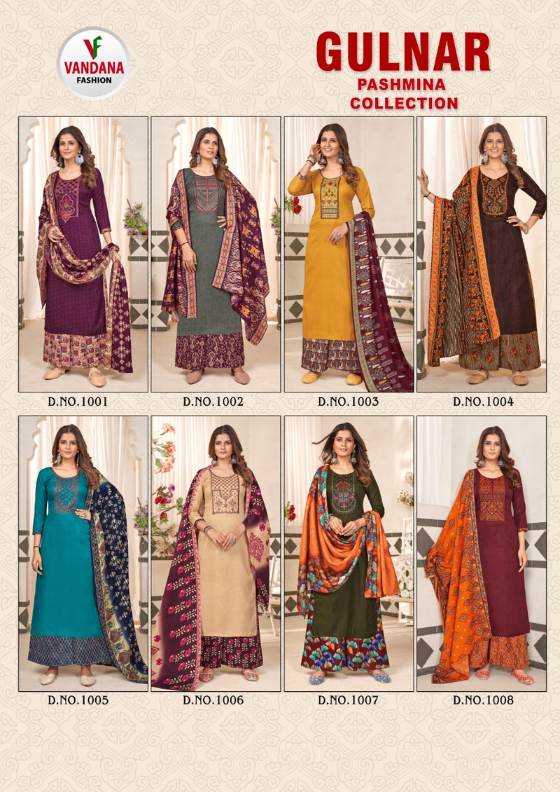 Vandana Fashion Gulnar Pashmina With Jacquard Printed Work Stylish Designer Fancy Salwar Kameez