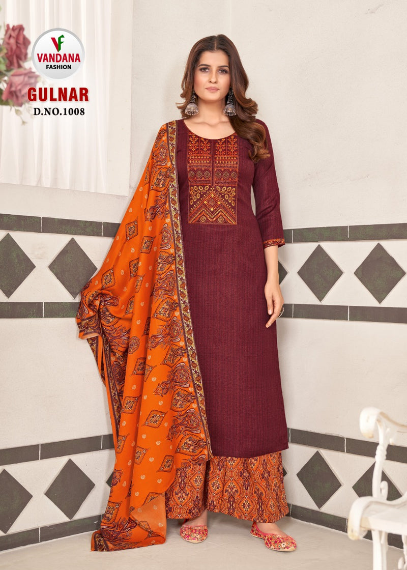 Vandana Fashion Gulnar Pashmina With Jacquard Printed Work Stylish Designer Fancy Salwar Kameez