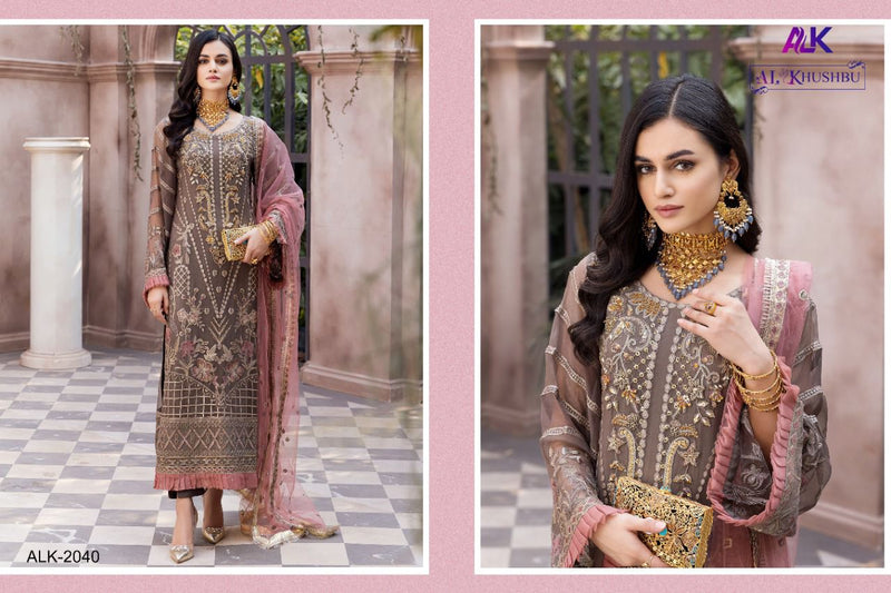 Al Khushbu Gulzaar Vol 2 Georgette Embroidered Pakistani Style Wedding Wear Salwar Suits