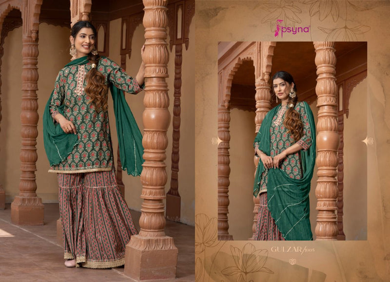 Psyna Gulzar Viscose With Hand Work Stylish Designer Festive Wear Fancy Kurti