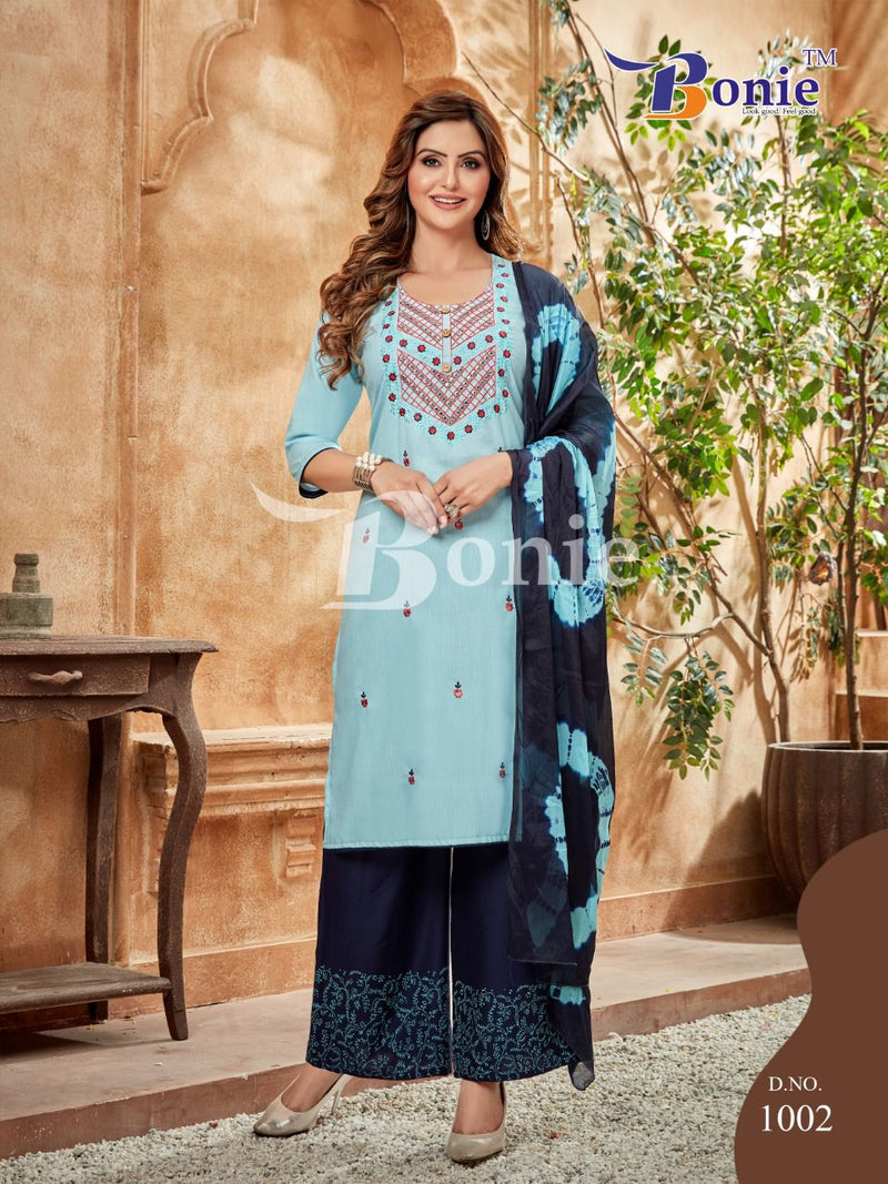 Bonie Gulzar Fancy Rayon With Printed Stylish Designer Casual Look Kurti