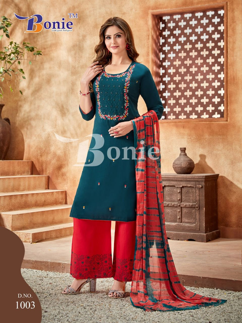 Bonie Gulzar Fancy Rayon With Printed Stylish Designer Casual Look Kurti