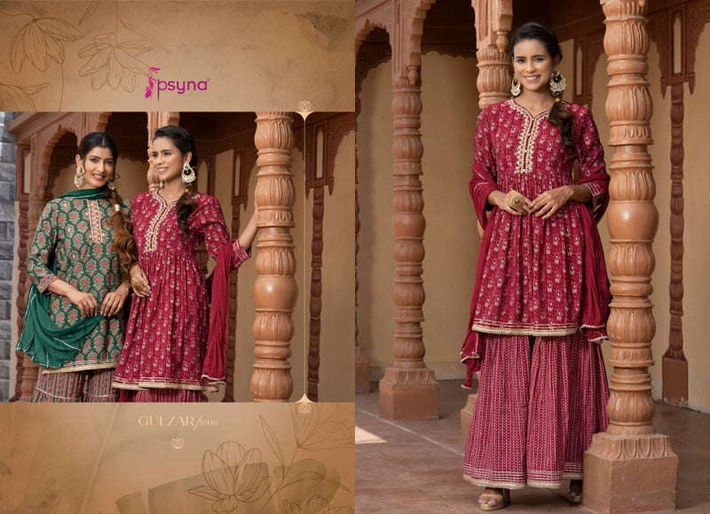 Psyna Gulzar Viscose With Hand Work Stylish Designer Festive Wear Fancy Kurti