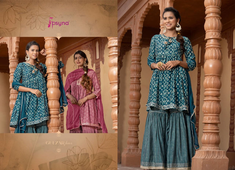 Psyna Gulzar Viscose With Hand Work Stylish Designer Festive Wear Fancy Kurti