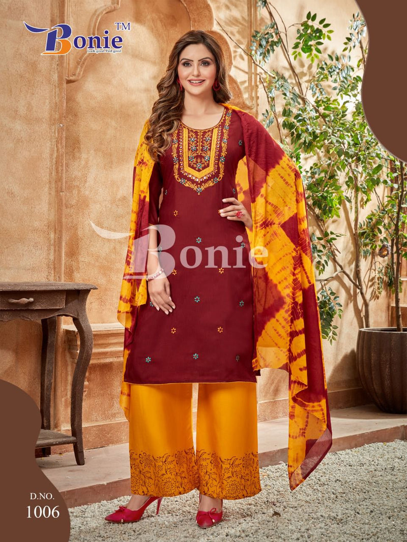 Bonie Gulzar Fancy Rayon With Printed Stylish Designer Casual Look Kurti