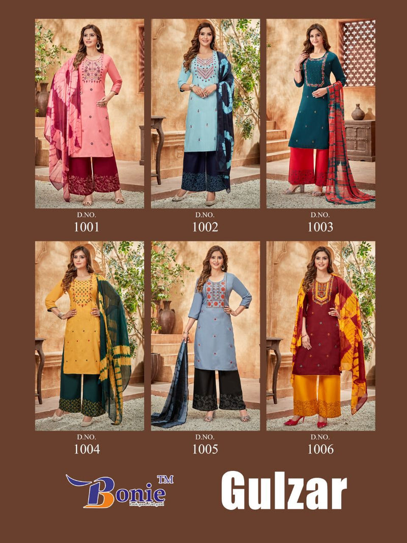 Bonie Gulzar Fancy Rayon With Printed Stylish Designer Casual Look Kurti
