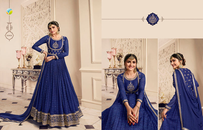 Vinay Fashion Kaseesh Gunjita Chiffon With Beautiful Work Stylish Designer Party Wear Fancy Long Gown