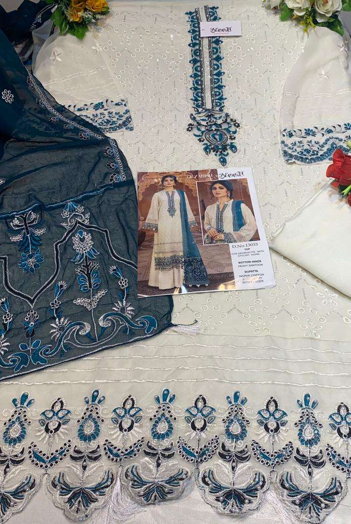 Noor Guzarish Vol 4 Georgette Pakistani Style Party Wear  Salwar Kameez With Embroidery