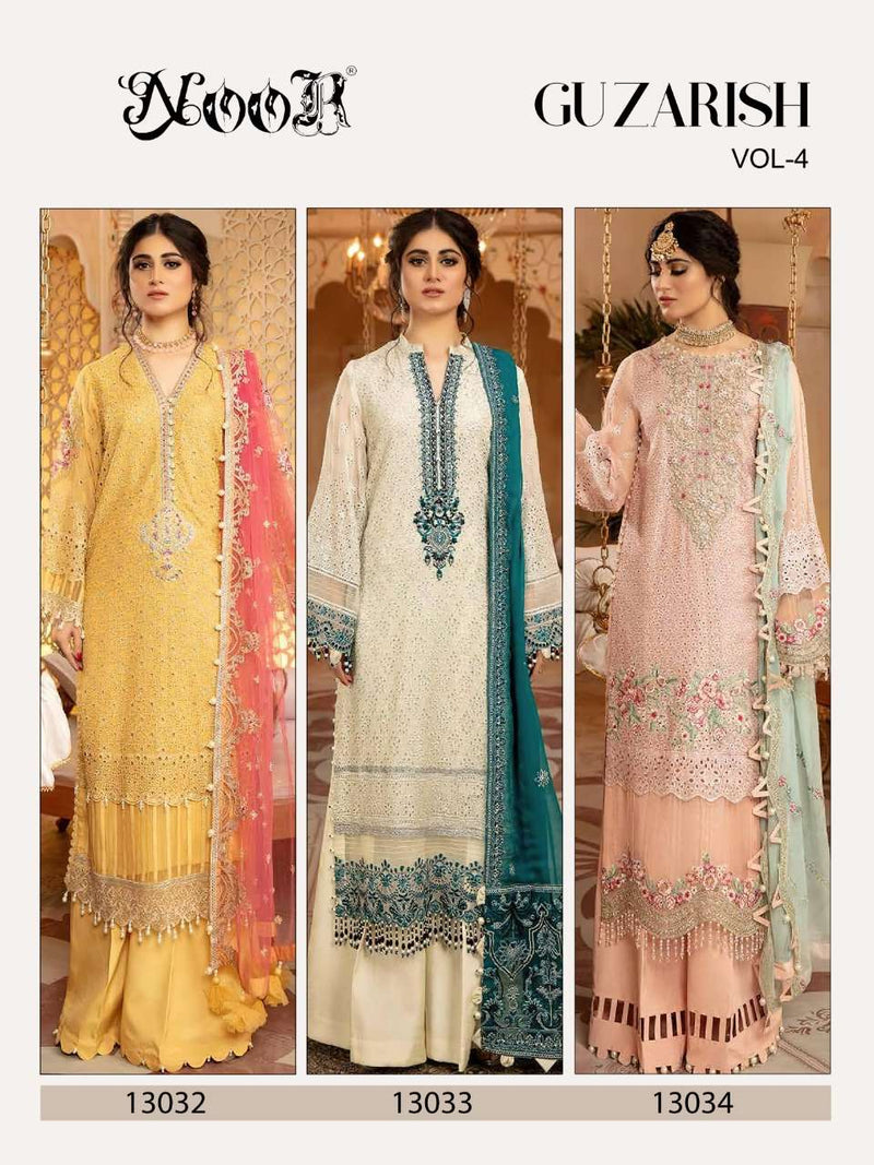 Noor Guzarish Vol 4 Georgette Pakistani Style Party Wear  Salwar Kameez With Embroidery