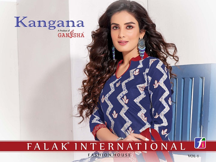 Ganesha Fashion Presents By Kangana Vol 1 Pure Cotton Printed Regular Wear Salwar Suits