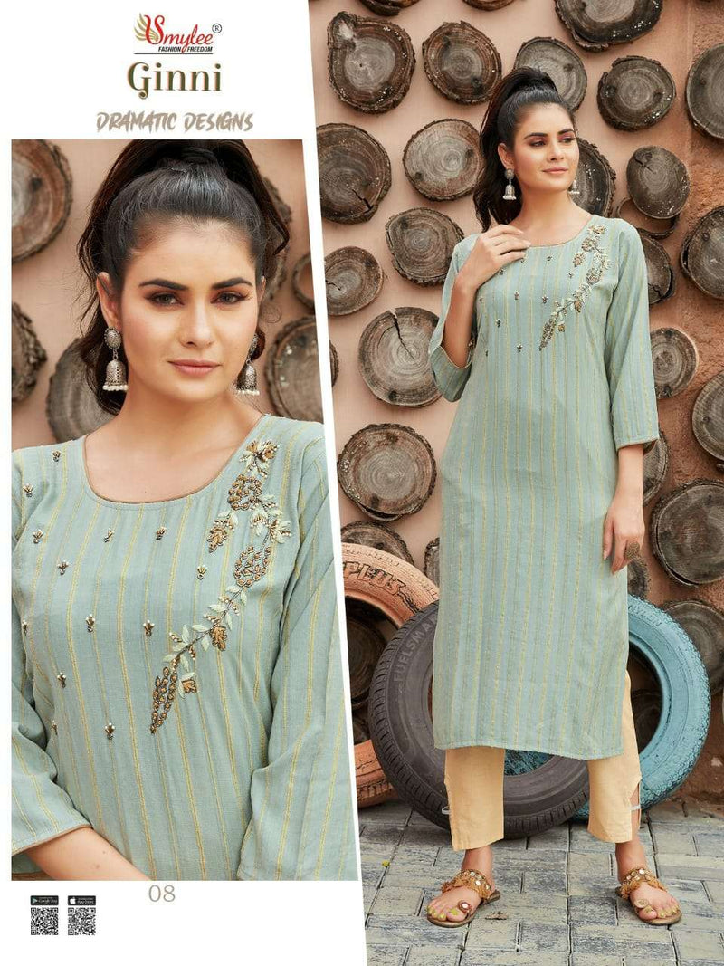 Ginni By Rung Weaving Velvet With Paint Kurti