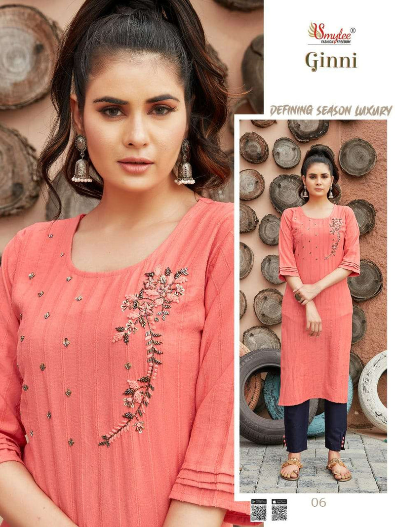 Ginni By Rung Weaving Velvet With Paint Kurti