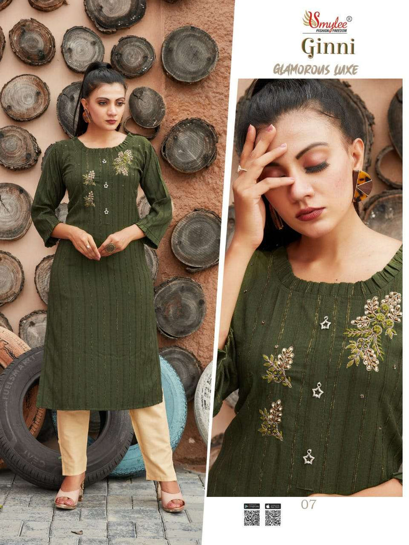 Ginni By Rung Weaving Velvet With Paint Kurti