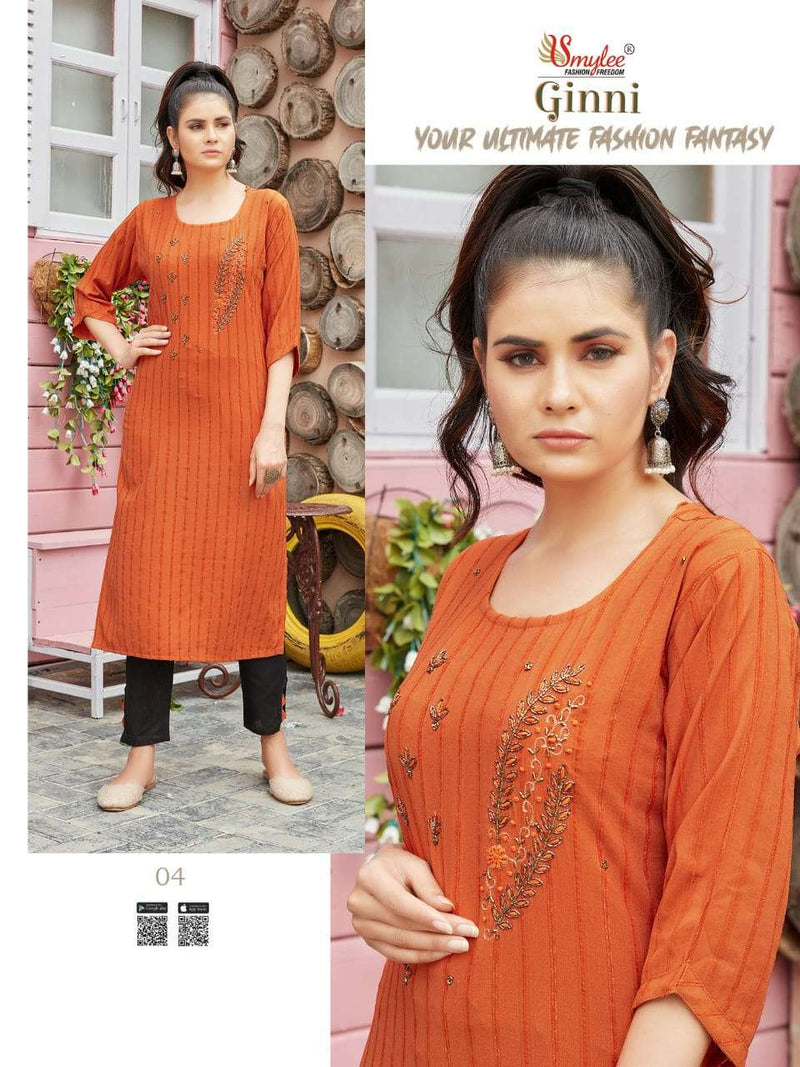 Ginni By Rung Weaving Velvet With Paint Kurti