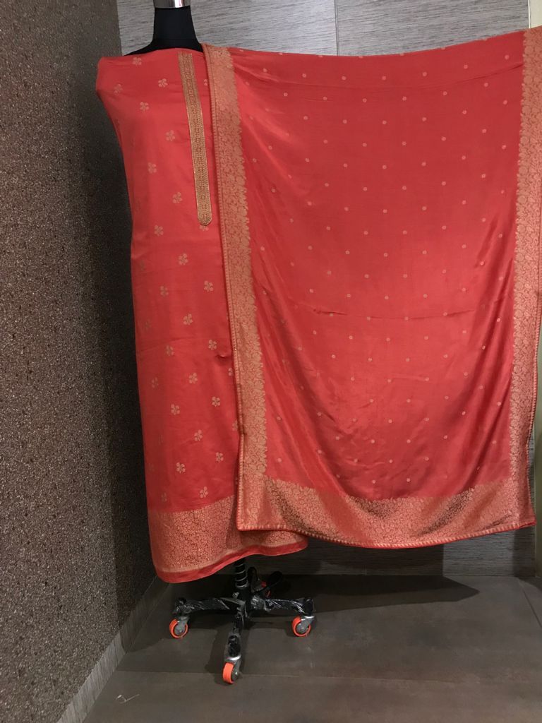 Glossy Etherial Collection Silk Jacquard Partywear Designer Wear Salwar Suit