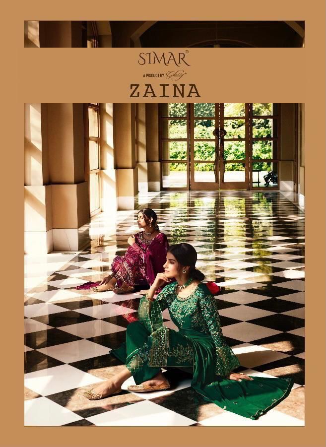Glossy Zaina Georgette Embroidery With Swarovski Work Salwar Suit