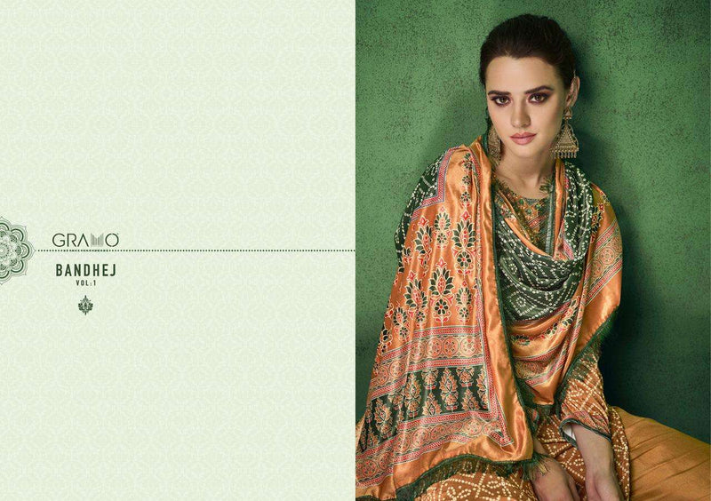 Gramo Bandhej Vol 1 Velvet With Digital Print  Salwar Suit