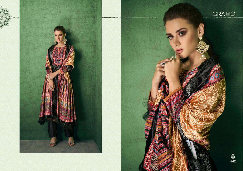 Gramo Bandhej Vol 1 Velvet With Digital Print  Salwar Suit