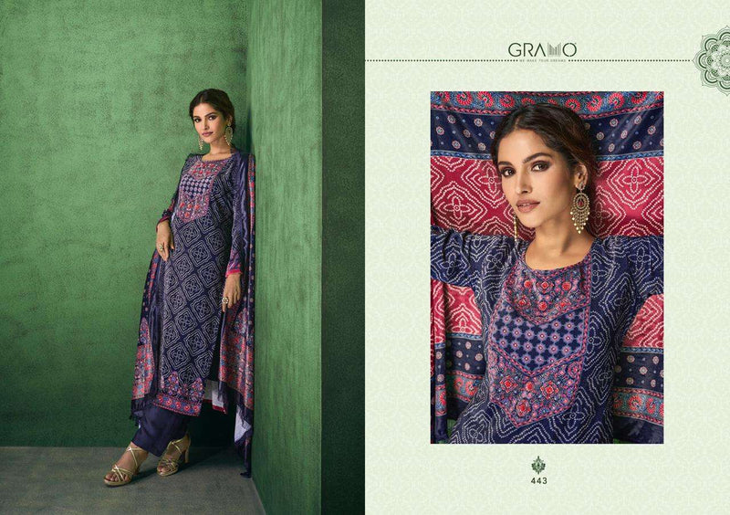 Gramo Bandhej Vol 1 Velvet With Digital Print  Salwar Suit