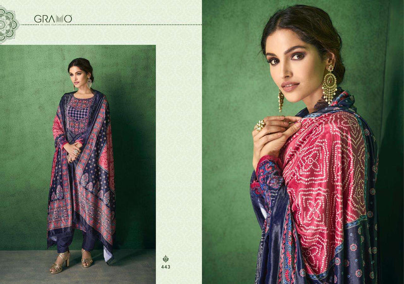 Gramo Bandhej Vol 1 Velvet With Digital Print  Salwar Suit