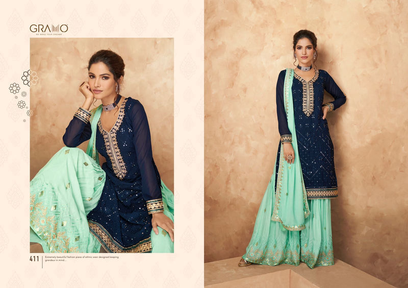 Gramo Navabi Vol 2 Fqaux Georgette Fancy Salwar Suit