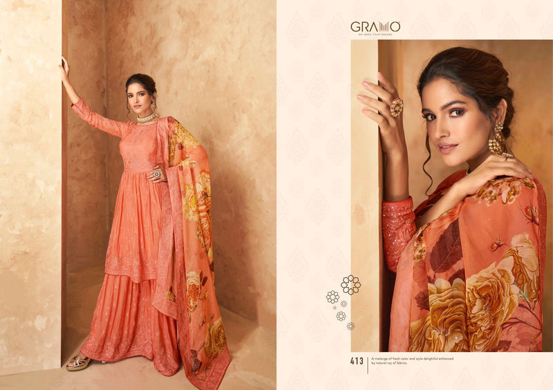 Gramo Navabi Vol 2 Fqaux Georgette Fancy Salwar Suit