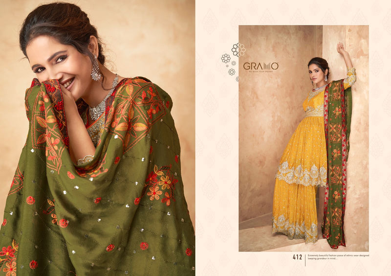 Gramo Navabi Vol 2 Fqaux Georgette Fancy Salwar Suit