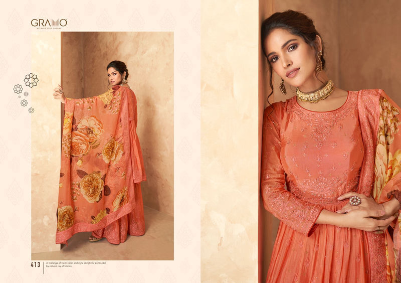 Gramo Navabi Vol 2 Fqaux Georgette Fancy Salwar Suit
