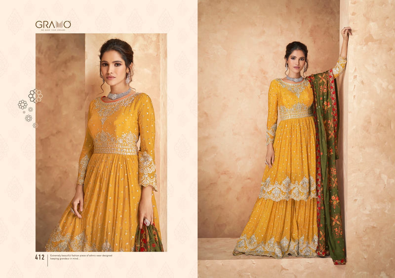 Gramo Navabi Vol 2 Fqaux Georgette Fancy Salwar Suit