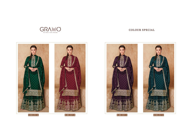 Gramo Special Vol 1 Faux Georgette With Stith Sharara Inner