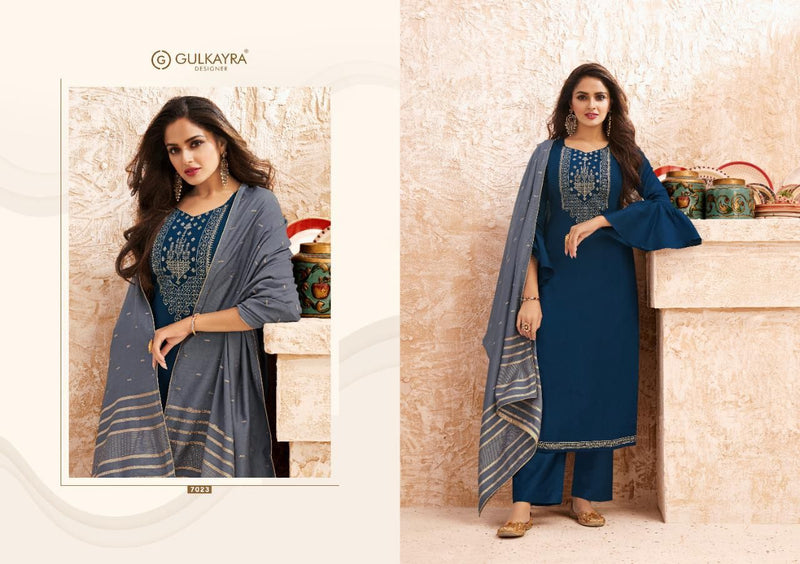 Gulkayra Designer Nazm Jam Silk With Heavy Embroidery Salwar Suit