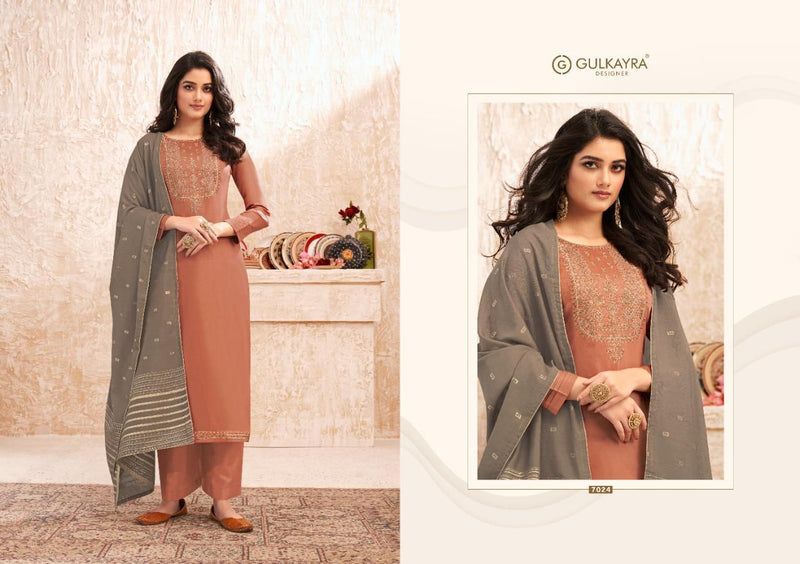 Gulkayra Designer Nazm Jam Silk With Heavy Embroidery Salwar Suit