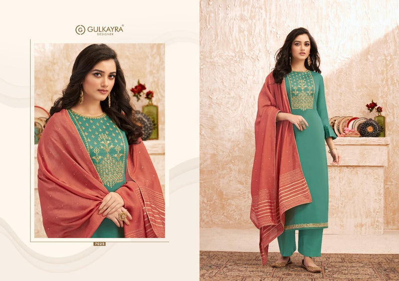 Gulkayra Designer Nazm Jam Silk With Heavy Embroidery Salwar Suit