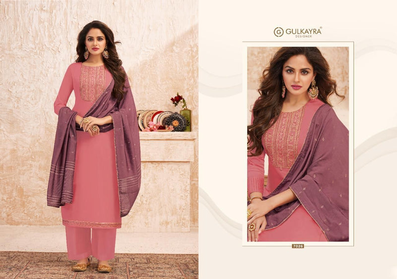 Gulkayra Designer Nazm Jam Silk With Heavy Embroidery Salwar Suit
