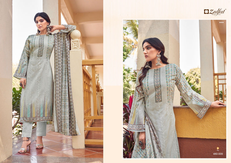 Zulfat Designer Suits Hakoba Pure Cotton Exclusive Designer Printed Casual Wear Salwar Kameez