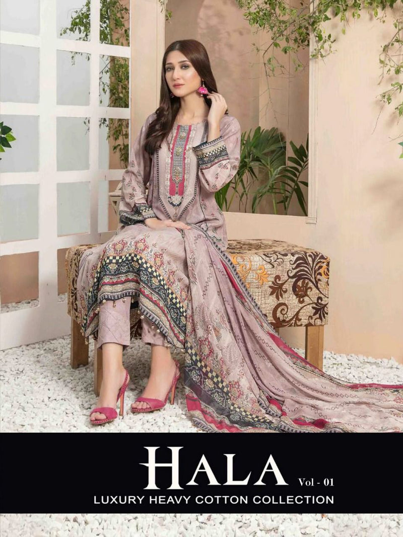 Hala Vol 1 Pure Cotton With Printed Work Stylish Designer Casual Look Salwar Suit