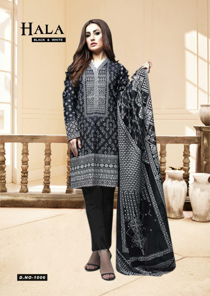 Hala Luxury Cotton Collection Vol 1 Cotton Pakistani Style Party Wear Salwar Suits