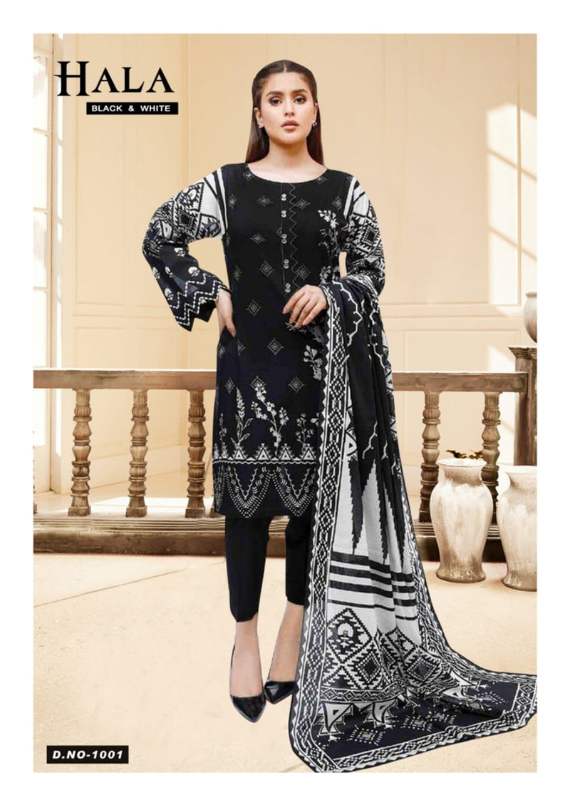Hala Luxury Cotton Collection Vol 1 Cotton Pakistani Style Party Wear Salwar Suits