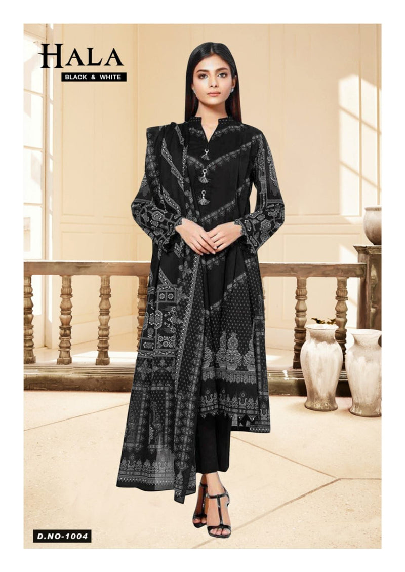 Hala Luxury Cotton Collection Vol 1 Cotton Pakistani Style Party Wear Salwar Suits
