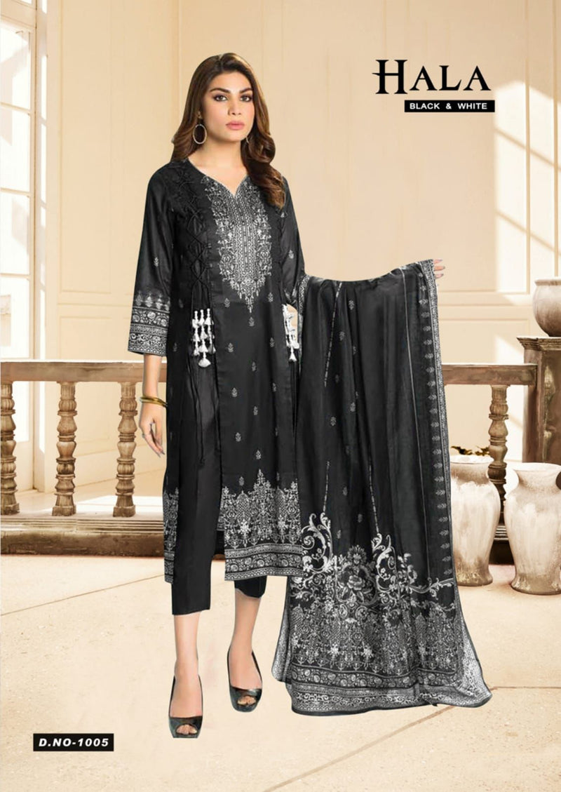 Hala Luxury Cotton Collection Vol 1 Cotton Pakistani Style Party Wear Salwar Suits