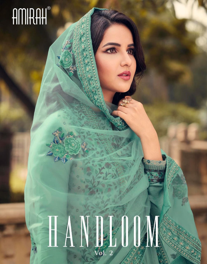 Amirah Handaloom Vol 2 Viscose With Heavy Embroidery Work Stylish Designer Fancy Salwar Kameez