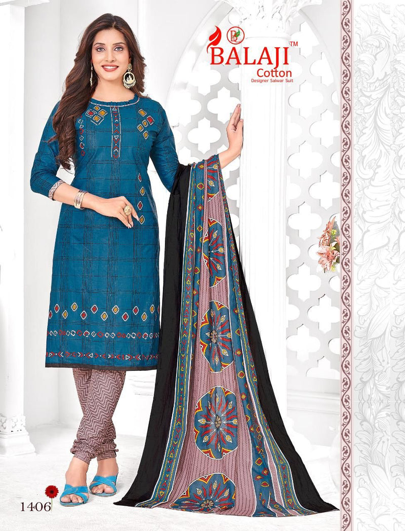 Balaji Hangama Vol 14 Pure Cotton With Printed Work Stylish Designer Casual Look Salwar Suit