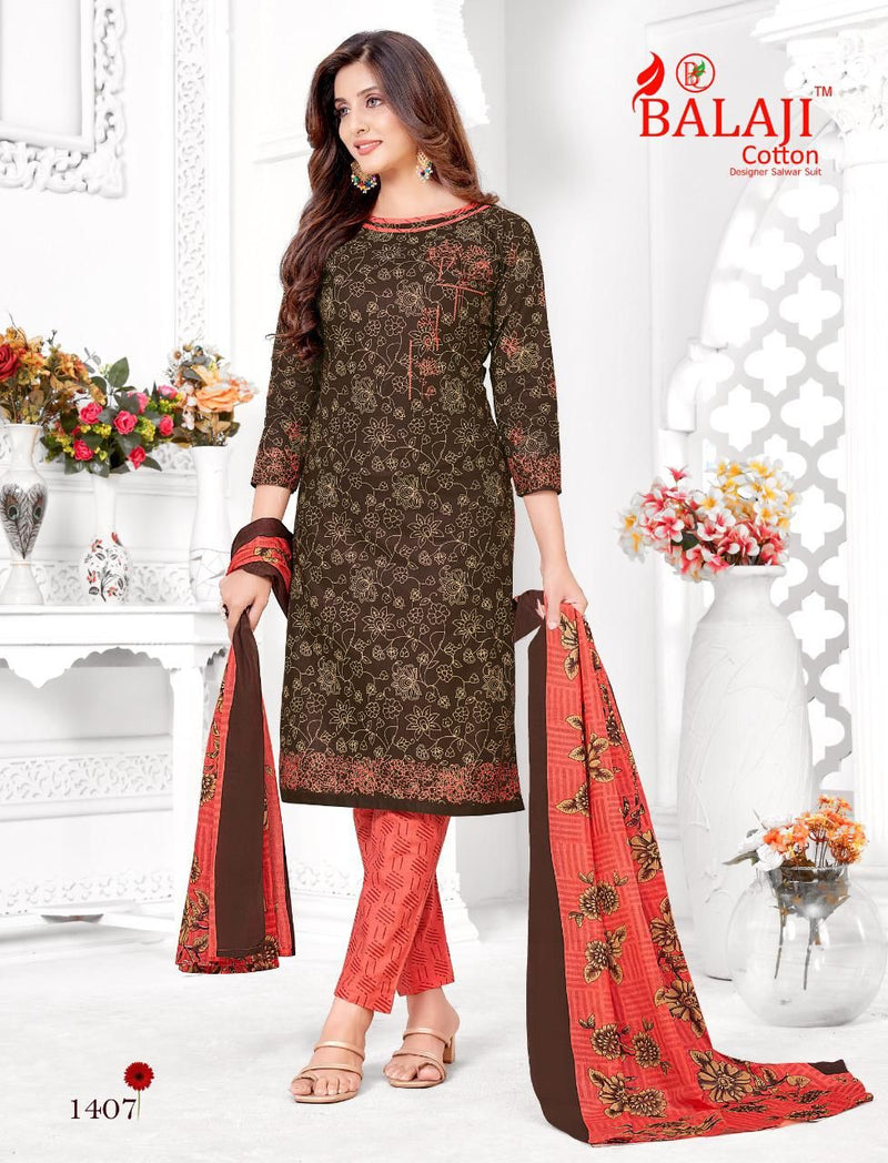 Balaji Hangama Vol 14 Pure Cotton With Printed Work Stylish Designer Casual Look Salwar Suit