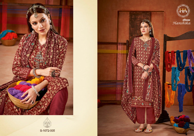 Harshit Fashion Hanshika Pashmina Printed Work Stylish Designer Party Wear Fancy Salwar Suit